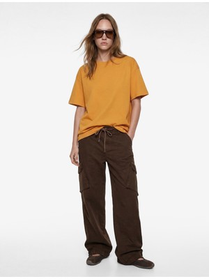 Koton Rahat Kalıp Kısa Kollu Bisiklet Yaka Pamuklu Basic Tişört