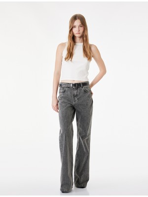 Koton Pamuklu Bisiklet Yaka Slim Fit Kolsuz Bluz