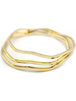 Esranın Dünyası Zigzag Ajda BILEZIK-60MM - Altın