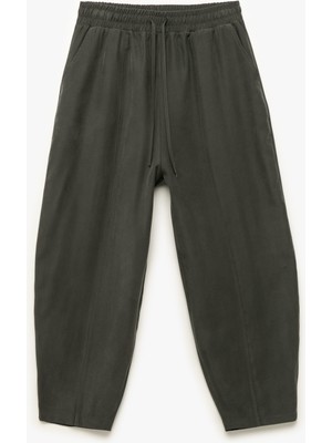 Koton Modal Kumaş Beli Lastikli Bağlamalı Balon Form Pantolon