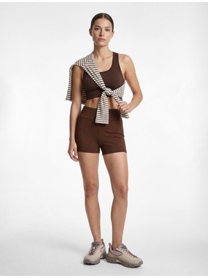 Koton Yüksek Bel Slim Fit Biker Spor Tayt