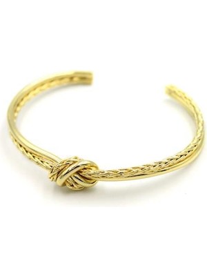 Esranın Dünyası Örgü Bilezik - Altın