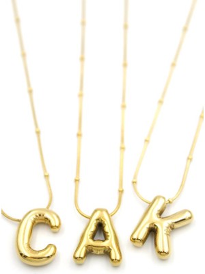 Esranın Dünyası 24'lü Harf Kolye Seti - Altın