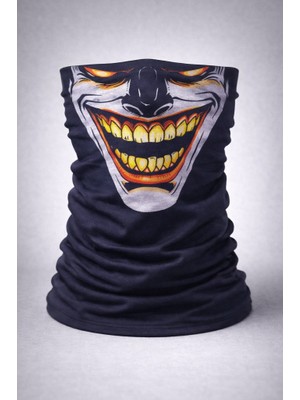 Gray Line Gry Joker Gülüşlü Maske – Çok Amaçlı Boyunluk Bandana 3 No Nel1