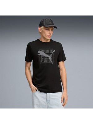 Puma Graphic  Erkek Siyah T-Shirt.01
