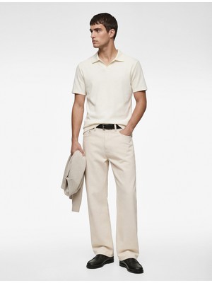 Koton Kısa Kollu Pamuklu Slim Fit V Yaka Polo Tişört