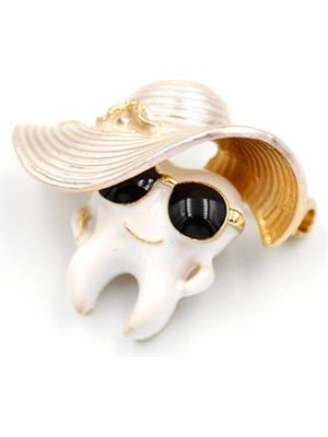 Esranın Dünyası Diş Broş - Beyaz