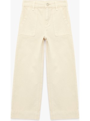 Koton Pamuklu Bol Kesim Cep Detaylı Geniş Paça Pantolon