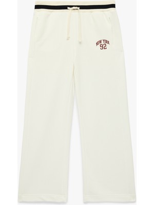 Koton Beli Lastikli Regular Fit Baskı Detaylı Eşofman Altı