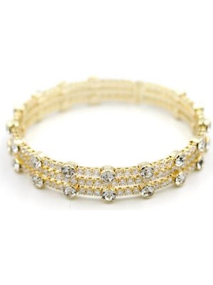 Esranın Dünyası Zirkon Taşlı Bilezik - Altın