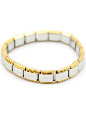 Esranın Dünyası Lastikli Çelik Bilezik - Gümüş