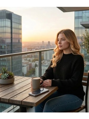 Urumday Kadın Yuvarlak Yaka Kazak