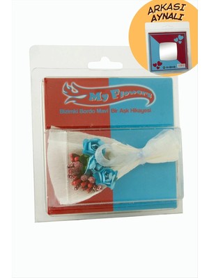 Nuveden Ieg™ Bizimki Bordo Mavi Bir Aşk Hiyakesi Gül Buketi