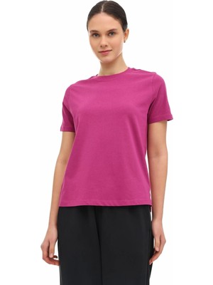 Lumberjack Wb 11ASYA-T 6fx Fusya Kadın Kısa Kol T-Shirt