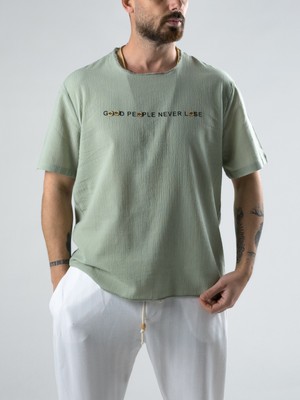 Cocopelli Good People Yeşil Tasarım T-Shirt COC2988