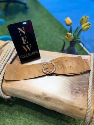 Yılday Gür Butik Louisa El Yapımı Nubuk Kemer - Standart Beden
