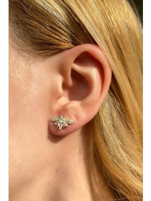 Spossy Silver Jewelry Arı Küpe