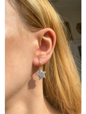 Spossy Silver Jewelry Yıldız Küpe