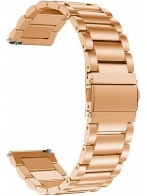 Gpack Fossil Gen 5 FTW4024 44MM Kordon Kayış Metal Sıralı Çelik 22/KRD04 Rose Gold