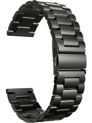 Gpack Mi Watch Kordon Kayış Metal Sıralı Çelik 22/KRD04 Siyah