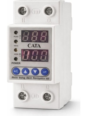 Cata CT-9198 Akilli Voltaj Akim Koruyucu Monofaze 63 Amper