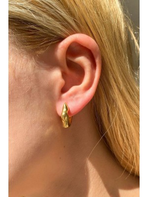 Spossy Silver Jewelry Küçük Boy Geometrik Tasarım Kare Küpe