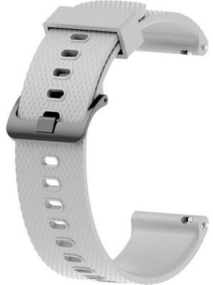 Gpack Fossil Sport Watch 43MM Kordon Noktalı Kopcalı Silikon 22/klw Krem