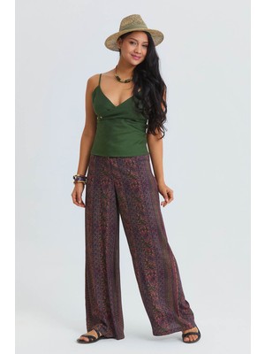 Los Banditos Palazzo Yüksek Bel Bol Kesim Pantolon