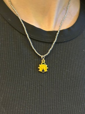 Gönülden Tasarım Çelik Uğur Böceği Uçlu Kadın Kolye 22 cm