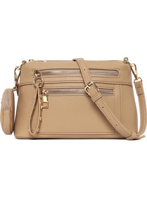 Derimod Kadın Bej Uzun Askılı Çapraz Çanta 26SBD2152FT