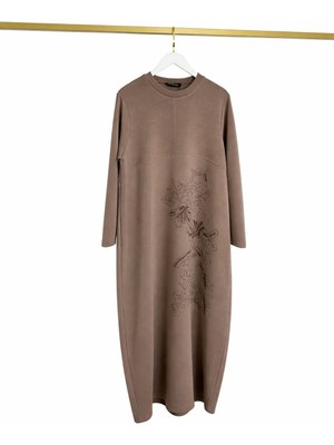 Nurcan Çetin Çiçek 26137 Desenli Elbise