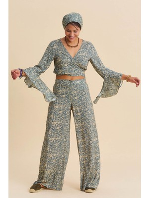 Los Banditos Palazzo Yüksek Bel Bol Kesim Pantolon