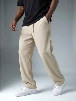 Erkek Fitilli Baggy Lastik Bel Bol Paça Pantalon K2026P