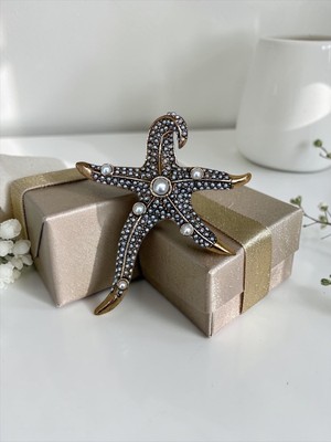 Fayra Accessories Deniz Yıldızı Iğne Yaka Broş