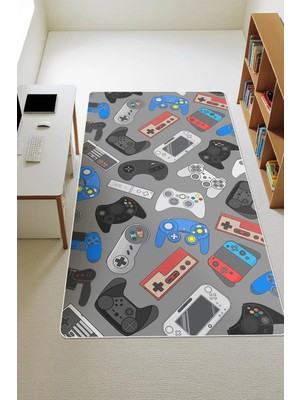 Dolce Mariee Modern Dijital Baskı Kaymaz Taban Çocuk ve Genç Odası Halısı H0507