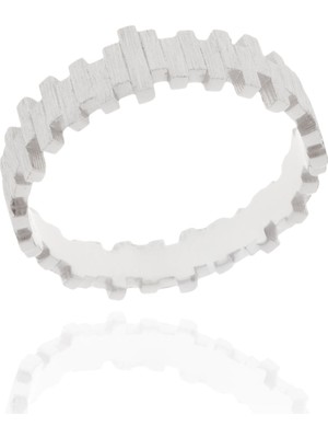 Berk Mücevherat 14 Ayar Beyaz Altın Ritim Erkek Alyans 21