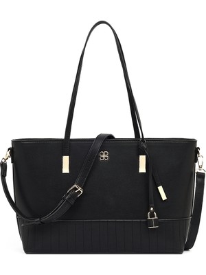 Derimod Kadın Siyah Uzun Askılı Omuz Çantası 26SBD216418