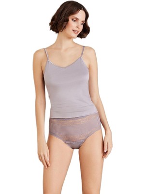 Orkide Pierre Cardin Kadın Dantelli Penye Kaşkorse Atlet Külot Takım