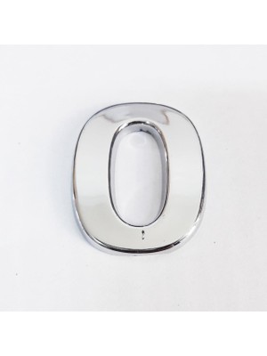 Cemax O Harfi 3,75 cm Krom Yapışkanlı