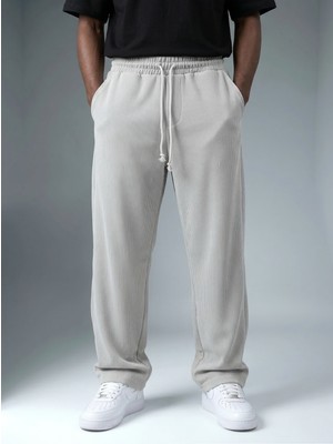 Erkek Fitilli Baggy Lastik Bel Bol Paça Pantalon K2026P