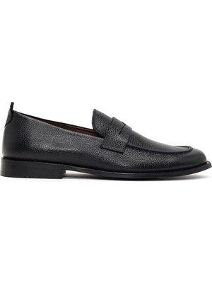 Derimod Erkek Siyah Deri Klasik Loafer 26SFD6010FT