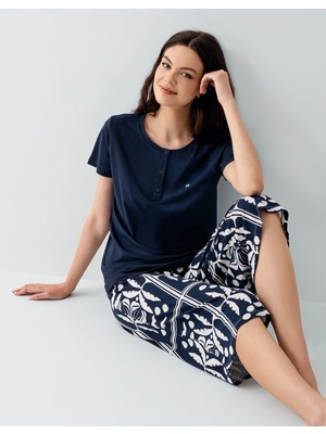 E-Bulurum Arnetta 3566-S Kadın Kapri Takım