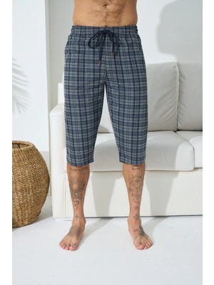 E-Bulurum Kocabey 195 Erkek Ekose Tek Kapri Şort