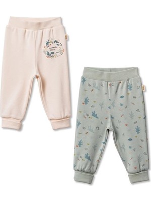 BabyCosy Organic Wear Bebek 2li Pantalon %100 Organik Pamuk , Bebek - Yenidoğan- CSY8207
