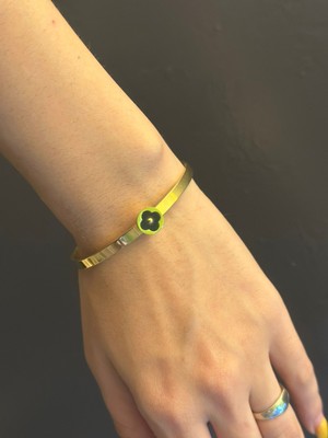 Gönülden Tasarım Yonca Çelik Kadın Kelepçe Bileklik