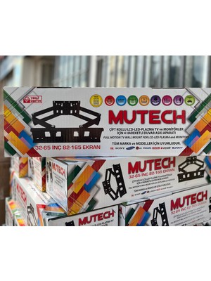 Mutech Çift Kollu Lcd-Led-Plazma Tv ve Monitörler Için 4hareketli Duvar Askı Aparatı