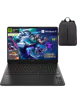 Hp Omen 16-AP0030NT P5 Nvıdıa® Geforce Rtx™ 5060 144 Hz IPS 2k Amd Ryzen™ 9 8940HX 64 GB 2 Tb 16'' Gaming Laptop (Çanya Hediyeli)