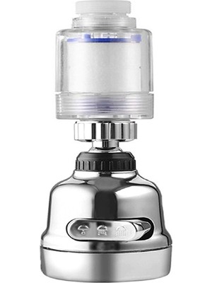 Epilons Filtreli Krom 3 Fonksiyonlu Oynar Musluk Başlığı - 360 Derece Dönebilen