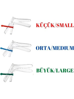 Epilons Vaginal Speculum S/m/l - Vajinal Spekülüm 3lü Paket