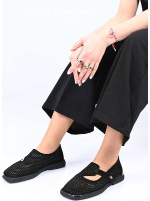 Bestello Bağcıksız Cırtlı Zımbalı Toka Detaylı Termo Taban Hakiki Deri Günlük 338-7085 Kadın Ayakkab